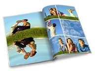 Libri di foto Fluid con copertina morbida personalizzabile